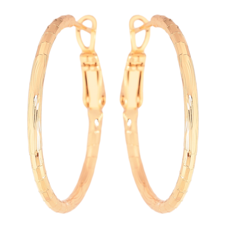 Серьги Xuping цвет Позолота 18K кольца (конго) "Декоративный узор" ø 3см фото №15 Серьги Xuping цвет Позолота 18K кольца (конго) "Декоративный узор" ø 3см фото №15