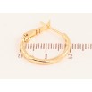 Серьги Xuping цвет Позолота 18K кольца (конго) "Декоративный узор" ø 2см фото №2