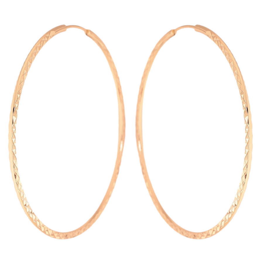Серьги Xuping цвет Позолота 18K кольца (конго) "Декоративный узор" ø 6.5см фото №1 Серьги Xuping цвет Позолота 18K кольца (конго) "Декоративный узор" ø 6.5см фото №1