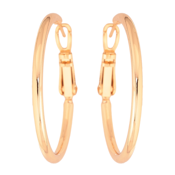 Сережки Xuping колір Позолота 18K кільця (конго) "Класика" ø 3см фото №25