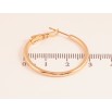 Сережки Xuping колір Позолота 18K кільця (конго) "Класика" ø 3см фото №2 Сережки Xuping колір Позолота 18K кільця (конго) "Класика" ø 3см фото №2