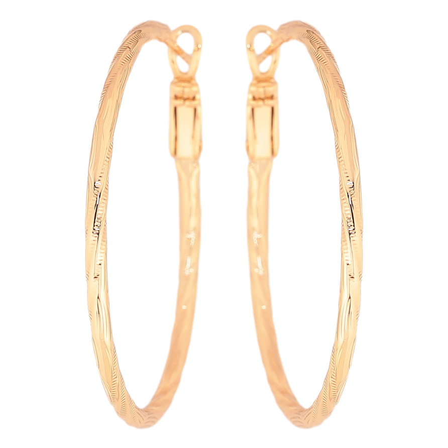 Серьги Xuping цвет Позолота 18K кольца (конго) "Декоративный узор" ø 4см фото №1 Серьги Xuping цвет Позолота 18K кольца (конго) "Декоративный узор" ø 4см фото №1