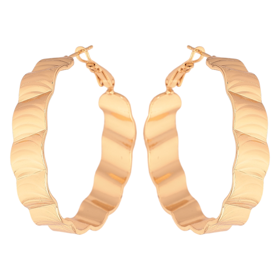 Серьги Xuping цвет Позолота 18K кольца (конго) "Декоративный узор" ø 4см фото №1 Серьги Xuping цвет Позолота 18K кольца (конго) "Декоративный узор" ø 4см фото №1