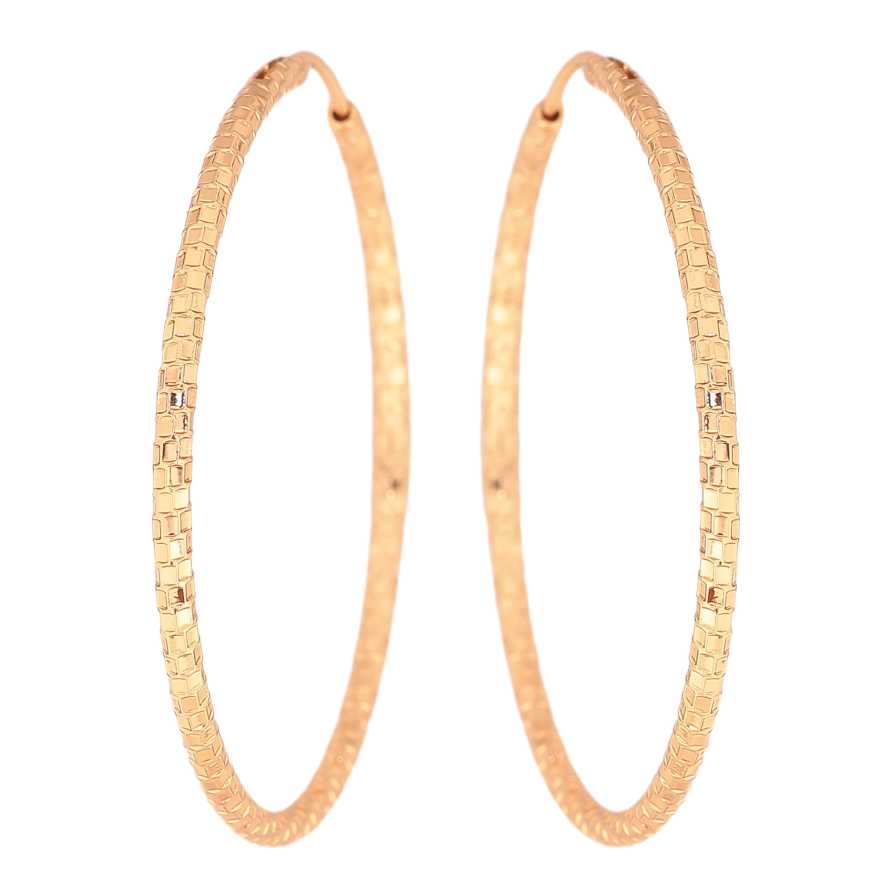 Серьги Xuping цвет Позолота 18K кольца (конго) "Декоративный узор" ø 4.7см фото №1 Серьги Xuping цвет Позолота 18K кольца (конго) "Декоративный узор" ø 4.7см фото №1