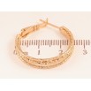 Серьги Xuping цвет Позолота 18K кольца (конго) "Декоративный узор" ø 2.5см фото №2 Серьги Xuping цвет Позолота 18K кольца (конго) "Декоративный узор" ø 2.5см фото №2