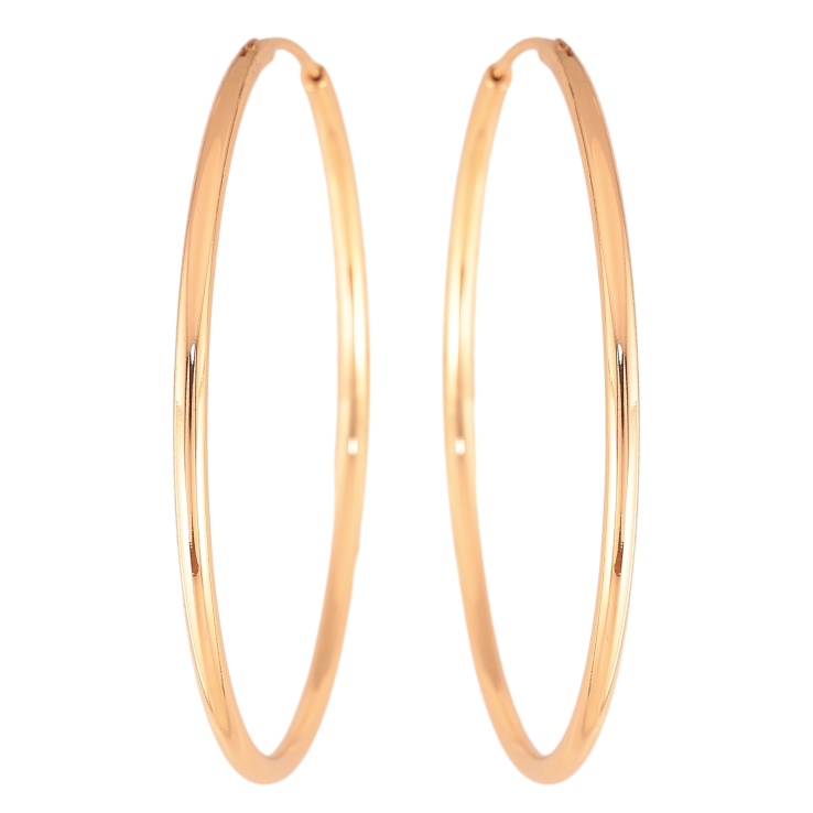 Серьги Xuping цвет Позолота 18K кольца (конго) "Классика" ø 5см фото №20