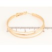 Серьги Xuping цвет Позолота 18K кольца (конго) "Тройные" ø 4см фото №2 Серьги Xuping цвет Позолота 18K кольца (конго) "Тройные" ø 4см фото №2