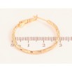 Серьги Xuping цвет Позолота 18K кольца (конго) "Декоративный узор" ø 3см фото №2 Серьги Xuping цвет Позолота 18K кольца (конго) "Декоративный узор" ø 3см фото №2