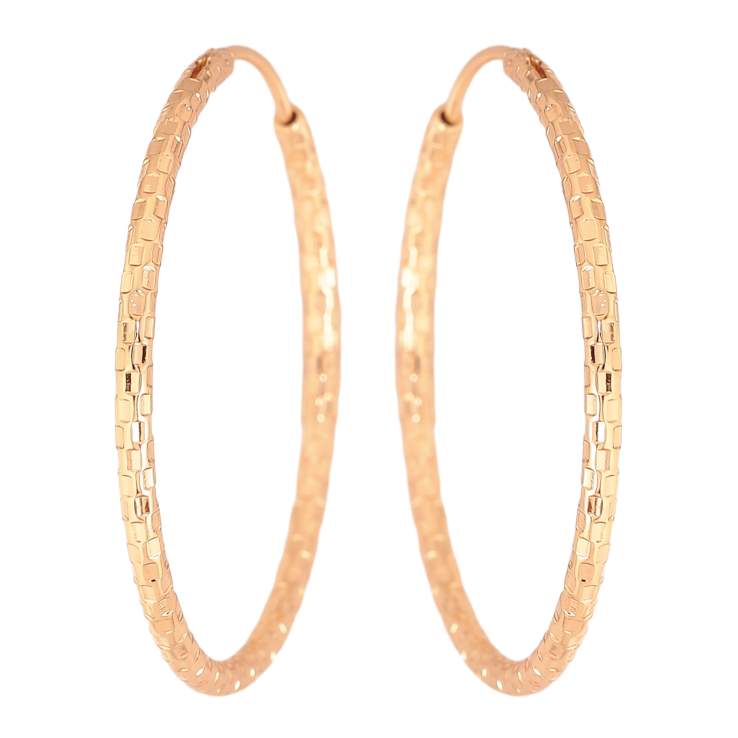 Серьги Xuping цвет Позолота 18K кольца (конго) "Декоративный узор" ø 3.8см фото №4 Серьги Xuping цвет Позолота 18K кольца (конго) "Декоративный узор" ø 3.8см фото №4