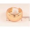 Серьги Xuping цвет Позолота 18K кольца (конго) "Широкие кольца с узором" ø 2см фото №2