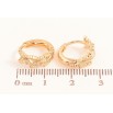 Серьги Xuping цвет Позолота 18K колечки "Бабочки" фото №2 Серьги Xuping цвет Позолота 18K колечки "Бабочки" фото №2