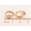 Серьги Xuping цвет Позолота 18K колечки "Узор с кристаллами" фото №2 Серьги Xuping цвет Позолота 18K колечки "Узор с кристаллами" фото №2