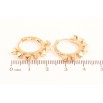 Сережки Xuping колір Позолота 18K колечка "Декоративний візерунок" фото №2 Сережки Xuping колір Позолота 18K колечка "Декоративний візерунок" фото №2