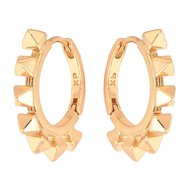 Серьги Xuping цвет Позолота 18K колечки "Декоративный узор" фото №7 Серьги Xuping цвет Позолота 18K колечки "Декоративный узор" фото №7