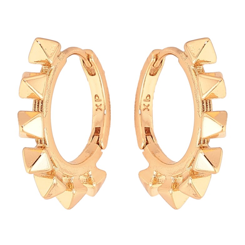 Серьги Xuping цвет Позолота 18K колечки "Декоративный узор" фото №9 Серьги Xuping цвет Позолота 18K колечки "Декоративный узор" фото №9