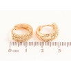 Серьги Xuping цвет Позолота 18K колечки "Декоративный узор" фото №2 Серьги Xuping цвет Позолота 18K колечки "Декоративный узор" фото №2