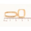 Серьги Xuping цвет Позолота 18K колечки "Овальные с узором" фото №2 Серьги Xuping цвет Позолота 18K колечки "Овальные с узором" фото №2