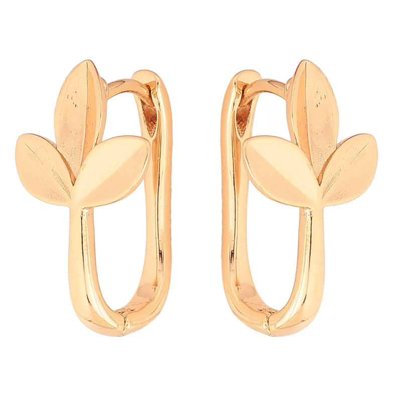 Сережки Xuping колір Позолота 18K колечка "Гілочки" фото №6 Сережки Xuping колір Позолота 18K колечка "Гілочки" фото №6