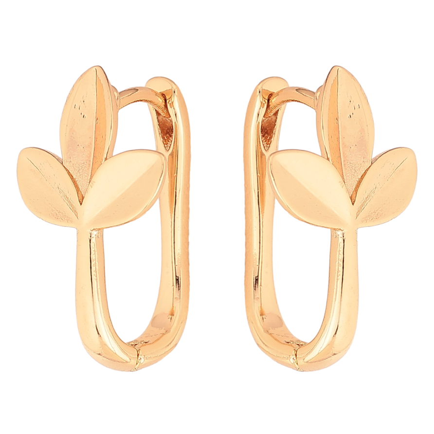 Сережки Xuping колір Позолота 18K колечка "Гілочки" фото №1 Сережки Xuping колір Позолота 18K колечка "Гілочки" фото №1