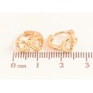 Сережки Xuping колір Позолота 18K колечка "Декоративний візерунок" фото №2 Сережки Xuping колір Позолота 18K колечка "Декоративний візерунок" фото №2