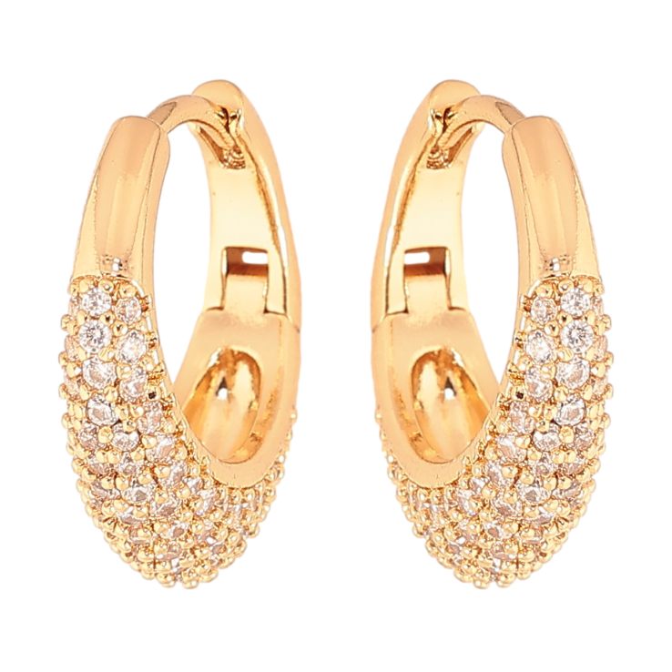Серьги Xuping цвет Позолота 18K колечки "Инкрустация кристаллами" фото №15 Серьги Xuping цвет Позолота 18K колечки "Инкрустация кристаллами" фото №15