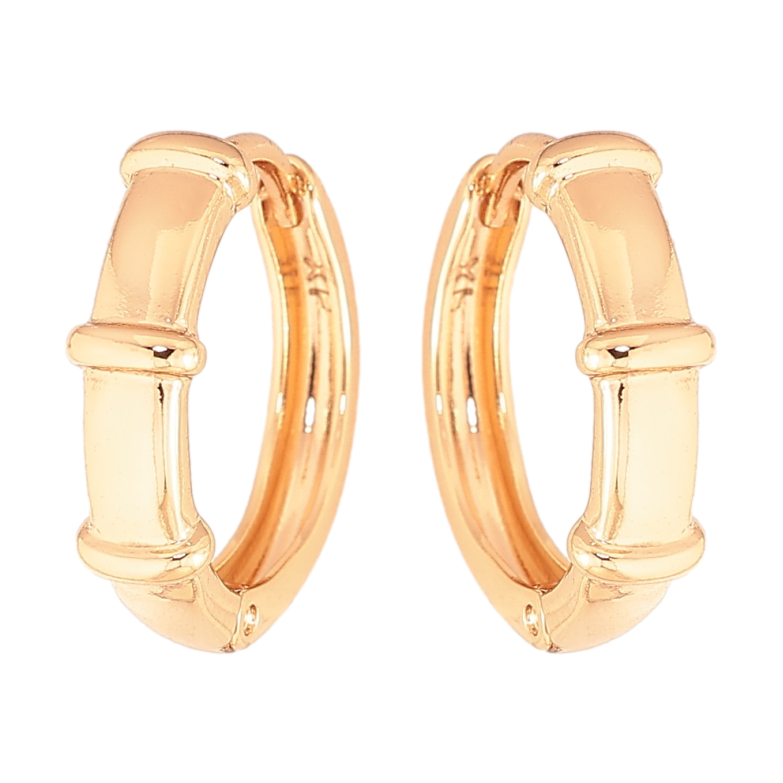 Серьги Xuping цвет Позолота 18K колечки "Декоративный узор" фото №9 Серьги Xuping цвет Позолота 18K колечки "Декоративный узор" фото №9