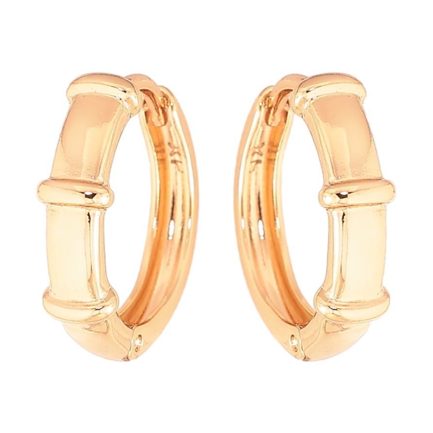 Серьги Xuping цвет Позолота 18K колечки "Декоративный узор" фото №1 Серьги Xuping цвет Позолота 18K колечки "Декоративный узор" фото №1