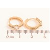 Серьги Xuping цвет Позолота 18K колечки "Узор с кристаллами" фото №2 Серьги Xuping цвет Позолота 18K колечки "Узор с кристаллами" фото №2