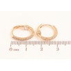 Серьги Xuping цвет Позолота 18K колечки "Узор с кристаллами" фото №2 Серьги Xuping цвет Позолота 18K колечки "Узор с кристаллами" фото №2