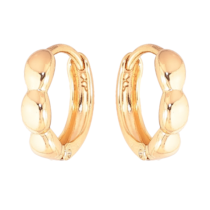 Сережки Xuping колір Позолота 18K колечка "Декоративний візерунок" фото №1 Сережки Xuping колір Позолота 18K колечка "Декоративний візерунок" фото №1