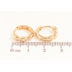 Сережки Xuping колір Позолота 18K колечка "Декоративний візерунок" фото №2 Сережки Xuping колір Позолота 18K колечка "Декоративний візерунок" фото №2