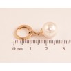 Серьги Xuping цвет Позолота 18K подвески на колечках "Жемчужины" ø 10мм фото №2 Серьги Xuping цвет Позолота 18K подвески на колечках "Жемчужины" ø 10мм фото №2