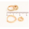 Серьги Xuping цвет Позолота 18K подвески на колечках "Узор с кристаллами" 2 в 1 фото №2 Серьги Xuping цвет Позолота 18K подвески на колечках "Узор с кристаллами" 2 в 1 фото №2