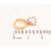 Сережки Xuping колір Позолота 18K підвіски на колечках "Сердечка" фото №2 Сережки Xuping колір Позолота 18K підвіски на колечках "Сердечка" фото №2