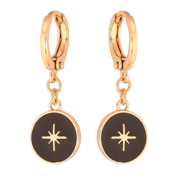 Сережки Xuping колір Позолота 18K підвіски на колечках "Зірка" фото №18