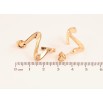 Серьги Xuping цвет Позолота 18K пусеты "Декоративные дуги" фото №2 Серьги Xuping цвет Позолота 18K пусеты "Декоративные дуги" фото №2