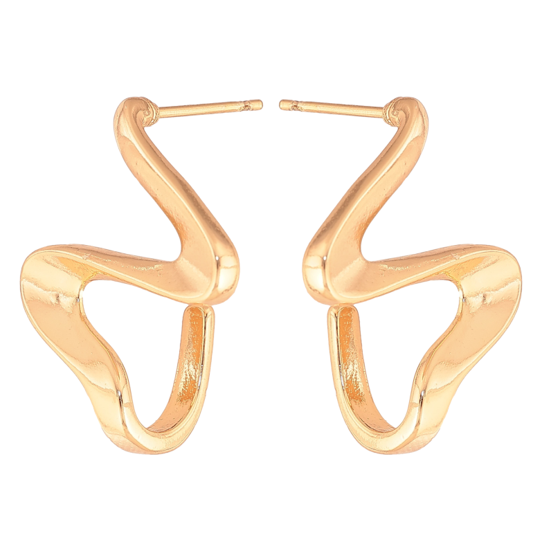 Серьги Xuping цвет Позолота 18K пусеты "Декоративные дуги" фото №1 Серьги Xuping цвет Позолота 18K пусеты "Декоративные дуги" фото №1