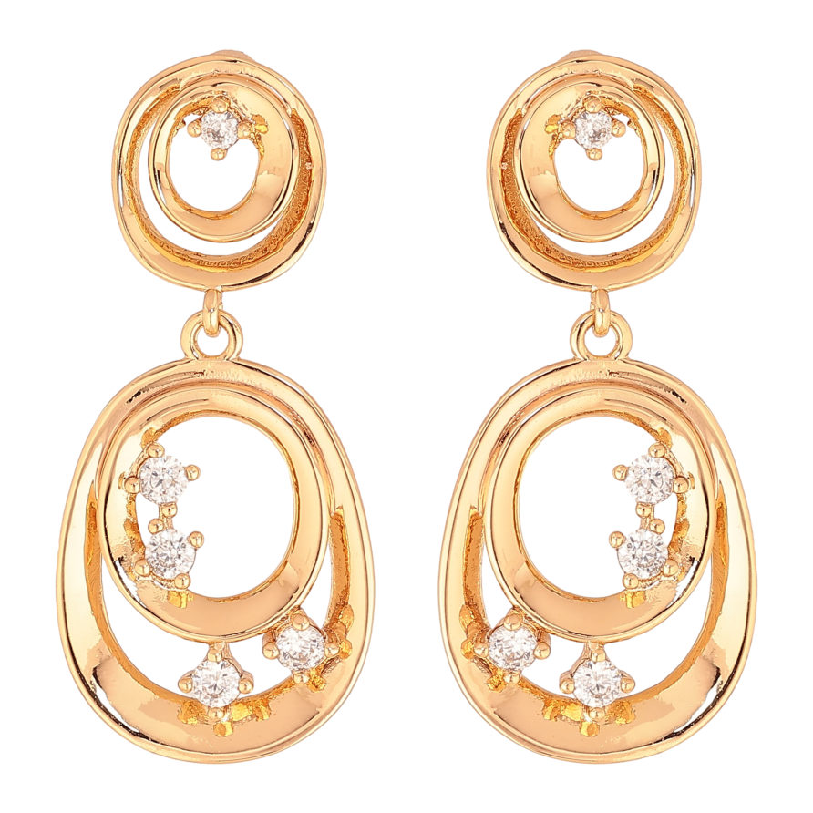Серьги Xuping цвет Позолота 18K пусеты "Декоративные подвески с кристаллами" фото №1 Серьги Xuping цвет Позолота 18K пусеты "Декоративные подвески с кристаллами" фото №1