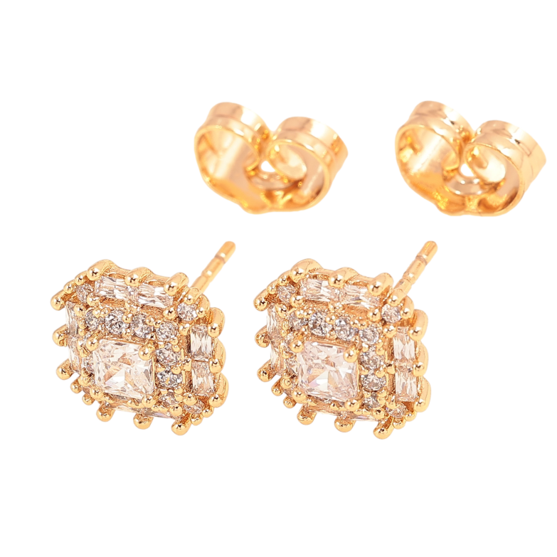 Сережки Xuping колір Позолота 18K пусети "Інкрустація кристалами" фото №20 Сережки Xuping колір Позолота 18K пусети "Інкрустація кристалами" фото №20
