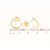 Серьги Xuping цвет Позолота 18K пусеты "Полукольца с кристаллами" фото №2 Серьги Xuping цвет Позолота 18K пусеты "Полукольца с кристаллами" фото №2