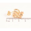 Серьги Xuping цвет Позолота 18K пусеты "Звездные подвески" фото №2