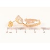 Сережки Xuping колір Позолота 18К пусети "Кристальні підвіски" фото №2
