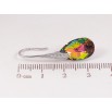 Серьги Xuping цвет Родий с кристаллами Swarovski французский замок "Грушевидные кристаллы Vitrail Medium" фото №4 Серьги Xuping цвет Родий с кристаллами Swarovski французский замок "Грушевидные кристаллы Vitrail Medium" фото №4