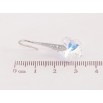 Серьги Xuping цвет Родий с кристаллами Swarovski французский замок "Кристальные цветочки Shimmer" фото №3