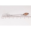 Серьги Xuping цвет Родий с кристаллами Swarovski французский замок "Цепочка с кристаллом Topaz" фото №3 Серьги Xuping цвет Родий с кристаллами Swarovski французский замок "Цепочка с кристаллом Topaz" фото №3