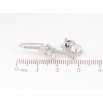 Серьги Xuping цвет Родий с кристаллами Swarovski французский замок "Панды с кристаллами АВ" фото №3
