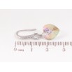 Серьги Xuping цвет Родий с кристаллами Swarovski французский замок "Сердца Vitrail Light" фото №3 Серьги Xuping цвет Родий с кристаллами Swarovski французский замок "Сердца Vitrail Light" фото №3