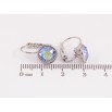 Серьги Xuping цвет Родий с кристаллами Swarovski французский замок "Кристаллы Peridot Shimmer" ø 10мм фото №2 Серьги Xuping цвет Родий с кристаллами Swarovski французский замок "Кристаллы Peridot Shimmer" ø 10мм фото №2