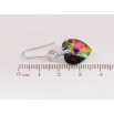 Серьги Xuping цвет Родий с кристаллами Swarovski на дужке "Кристалл сердечко Vitrail Medium" фото №3 Серьги Xuping цвет Родий с кристаллами Swarovski на дужке "Кристалл сердечко Vitrail Medium" фото №3