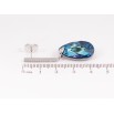 Сережки Xuping колір Родій з кристалами Swarovski пусети "Доріжка кристальною краплею Metallic Blue" фото №3 Сережки Xuping колір Родій з кристалами Swarovski пусети "Доріжка кристальною краплею Metallic Blue" фото №3